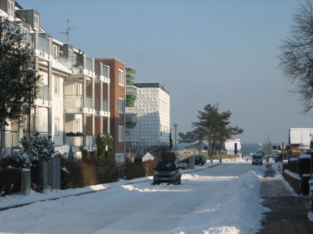 Die Hansastraße im Winter