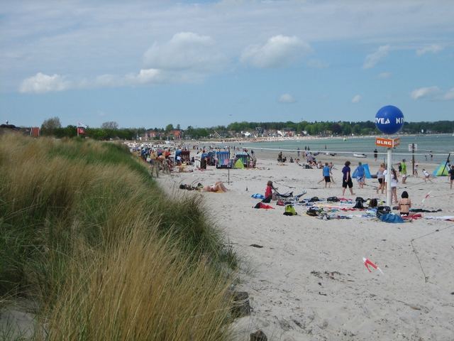 Der feine Sandstrand von Scharbeutz