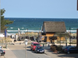 Blick vom Südbalkon auf die Ostsee